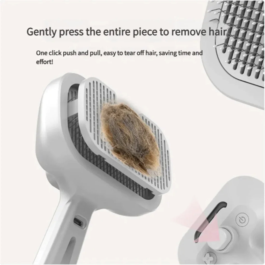 SteamClean Pet Brush — The Ultimate 3-in-1 Grooming Solution