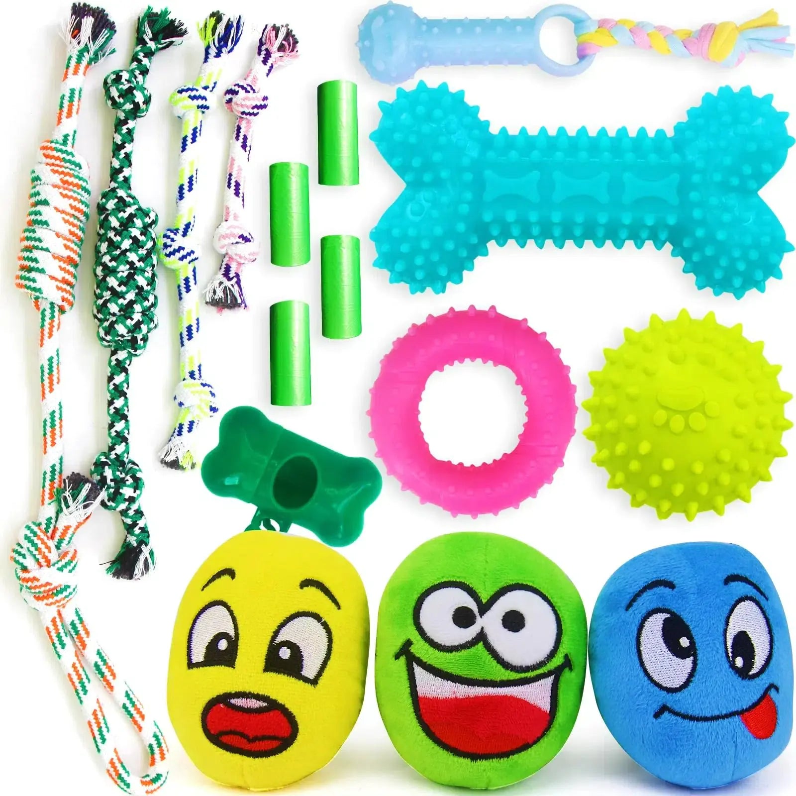 16-Piece Puppy Toy & Walk Essential Bundle