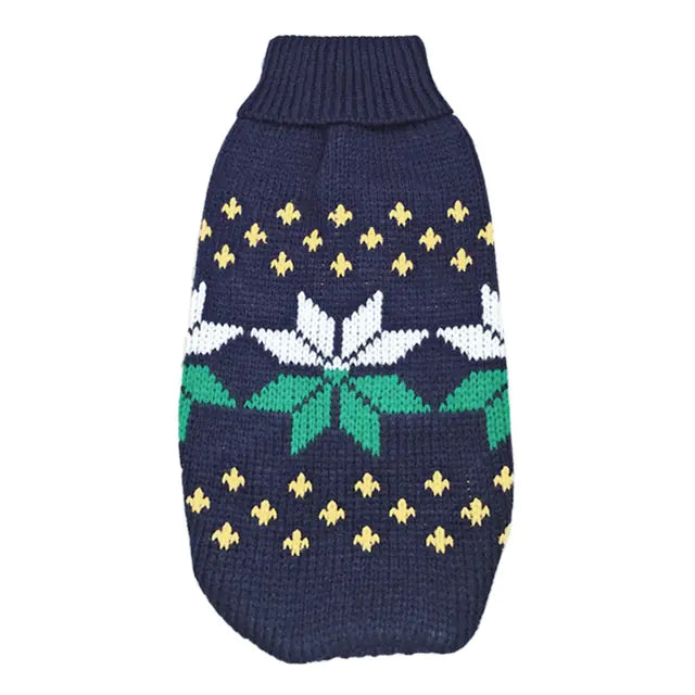 Christmas Turtleneck Pet Sweater
