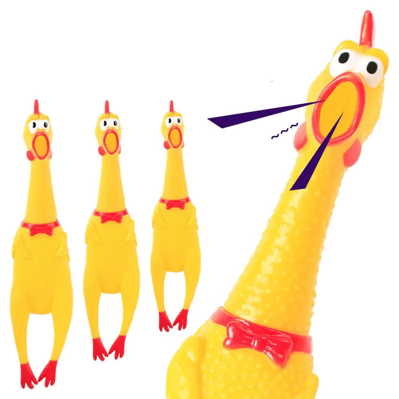 Screaming Chicken Dog toy