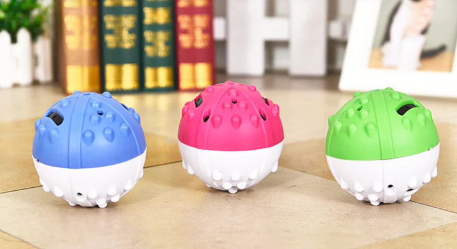 Interactive Treat Dispensing Dog Ball